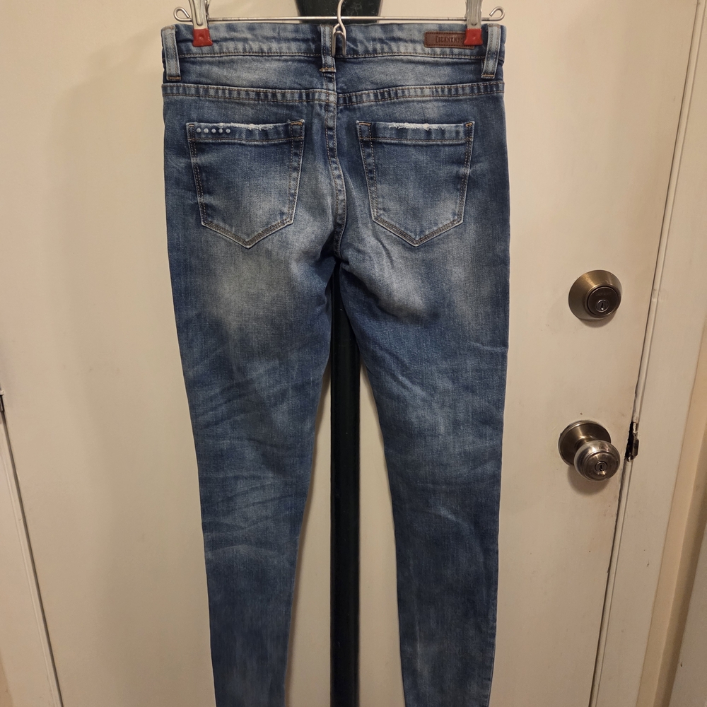 Blank NYC Distressed Blue Skinny Jeans - Picture 6 of 10